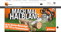 Desktop Screenshot of gartengeraete-shop.de